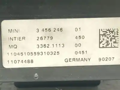 Second-hand car spare part multifunction switch for mini mini countryman (r60) cooper d oem iam references 3456246  3456246
