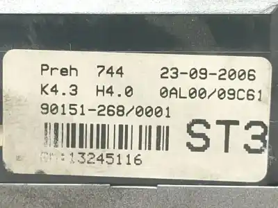 Peça sobressalente para automóvel em segunda mão comando de sofagem (chauffage / ar condicionado)  por opel astra h (a04) 1.7 cdti (l48) referências oem iam 13245116  901512680001