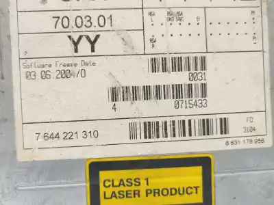 Автозапчастина б/у аудіо система / радіо cd для opel astra h (a04) 1.4 (l48) посилання на oem iam 7644221310  