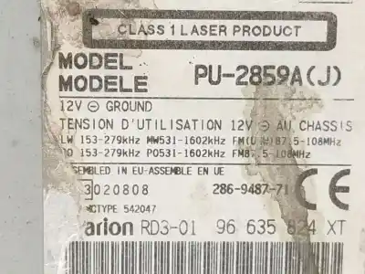 Автозапчасти б/у аудиосистема / радио cd за citroen berlingo / berlingo first monospace (mf_, gjk_, gfk_) 1.6 hdi 90 (mf9hx) ссылки oem iam 96635824xt  