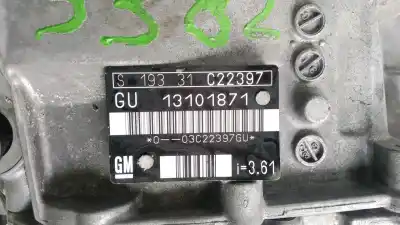 Peça sobressalente para automóvel em segunda mão caixa de velocidades por opel vectra c gts (z02) 2.2 dti 16v (f68) referências oem iam gu13101871  
