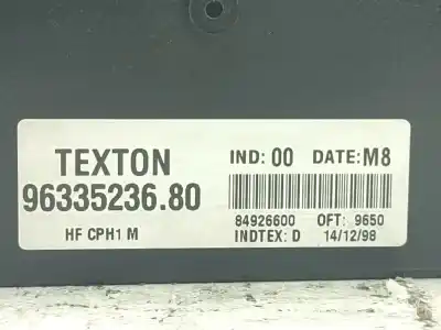 Second-hand car spare part electronic module for citroen xsara (n1) 1.6 i oem iam references 9633523680  9633523680