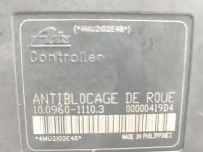 Peça sobressalente para automóvel em segunda mão abs por citroen c5 i (dc_) 2.0 hdi (dcrhzb, dcrhze) referências oem iam 454154  9641767380