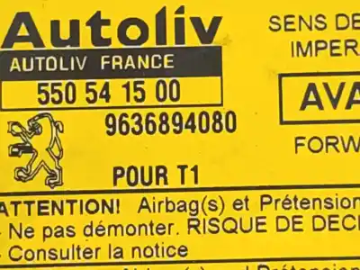 Автозапчастина б/у блок управління подушками безпеки для peugeot 206 fastback (2a/c) 1.4 i посилання на oem iam 9636894080  9636894080