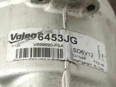 Автозапчасти б/у компрессор кондиционера воздуха за peugeot 206 fastback (2a/c) 1.4 i ссылки oem iam 6453cn  sd6v12