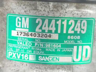 Автозапчасти б/у компрессор кондиционера воздуха за opel vectra c (z02) 2.2 dti 16v (f69) ссылки oem iam 13191997  24411249