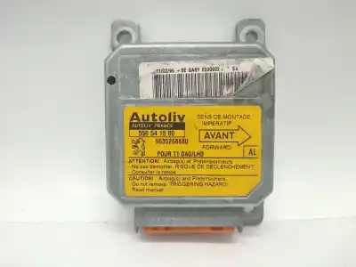 Автозапчастина б/у блок управління подушками безпеки для peugeot 206 fastback (2a/c) 1.9 d посилання на oem iam 9635268880