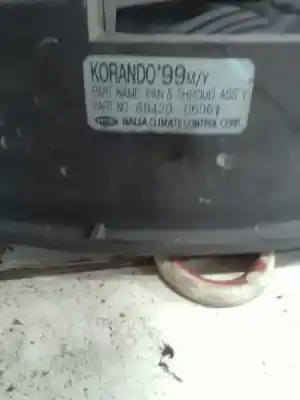 Автозапчасти б/у электрический вентилятор радиатора кондиционера воздуха за ssangyong korando 2.9 tdi ссылки oem iam   