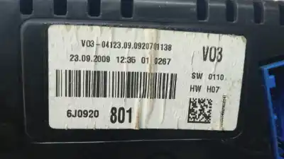 Second-hand car spare part dashboard for seat ibiza (6j5) reference oem iam references 6j0920801  
