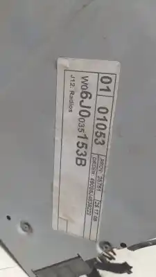 Second-hand car spare part audio system / radio cd for seat ibiza (6j5) reference oem iam references 6j0035153b  