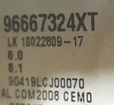 Second-hand car spare part headlights switch for citroen c3 business oem iam references 96667324xt  