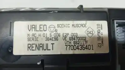 Peça sobressalente para automóvel em segunda mão comando de sofagem (chauffage / ar condicionado) por renault scenic (ja..) 1.6 16v dynamique (ja0b/11) referências oem iam   