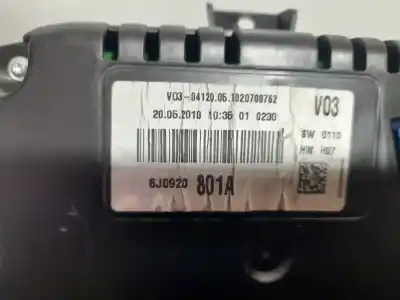 Gebrauchtes Autoersatzteil instrumententafel zum seat ibiza (6j5) reference oem-iam-referenzen 6jq920801a