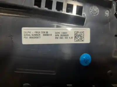 Peça sobressalente para automóvel em segunda mão comando de sofagem (chauffage / ar condicionado) por citroen c4 lim. tonic 110 cv / 81 kw referências oem iam 9666395977  