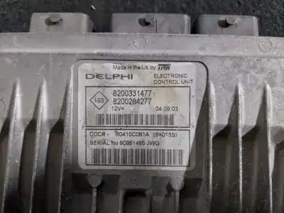 Pezzo di ricambio per auto di seconda mano centralina motore per renault clio ii fase ii (b/cb0) privilege riferimenti oem iam 80951485jwg  8200331477