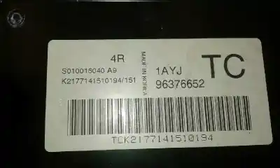 Second-hand car spare part ecu engine control for daewoo kalos (klas) 1.2 oem iam references 96376652  s010016040a9