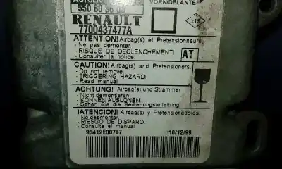 Автозапчастина б/у блок управління подушками безпеки для renault megane i fase 2 berlina (ba0) 1.4 e посилання на oem iam 7700437477a  550803600