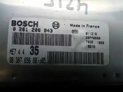 Gebrauchtes Autoersatzteil ecu-motorsteuergerät uce motorsteuergerät zum peugeot 307 (s1) xs oem-iam-referenzen 0261206943  9638765680