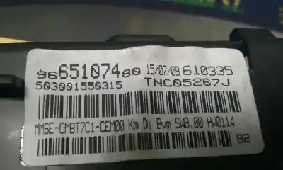 Recambio de automóvil de segunda mano de cuadro instrumentos para peugeot 308 confort referencias oem iam 9665107480  503001550315