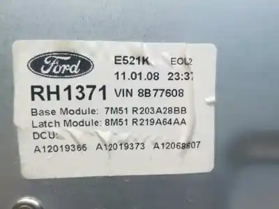 Автозапчастина б/у регулятор переднього правого скла для ford c-max (cb3) ghia посилання на oem iam 7m51r203a28bb  8m51r219a64aa
