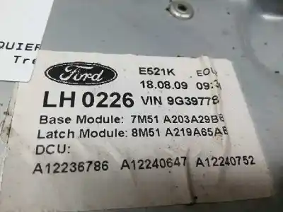 Second-hand car spare part driver left window regulator for ford focus lim. (cb4) trend oem iam references 4m51a045h17 7m51a203a29bb 