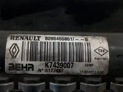 Автозапчасти б/у водяной радиатор за renault kangoo express (fw0/1_) 1.5 dci 85 (fw0k, fw0l, fw0b) ссылки oem iam 8200455801  