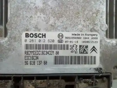 Peça sobressalente para automóvel em segunda mão centralina de motor uce por citroen berlingo first combi 1.6 hdi 75 sx referências oem iam 9661813780 edc16c34 0281012620