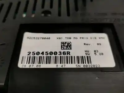 Peça sobressalente para automóvel em segunda mão quadrante por renault laguna iii privilege referências oem iam 250450036r  