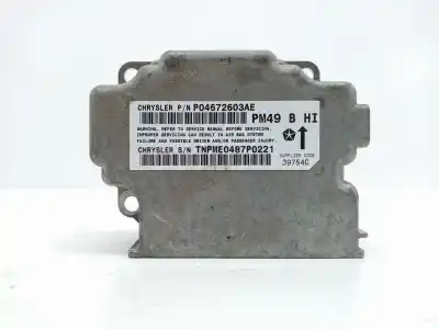 Second-hand car spare part airbag control unit for dodge caliber sxt oem iam references p04672603ae