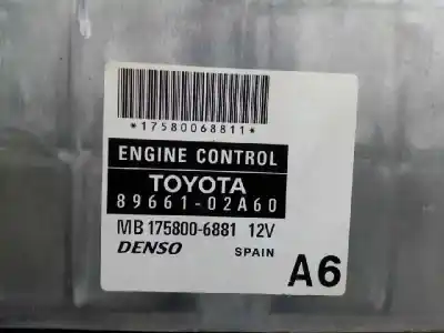 Second-hand car spare part ecu engine control for toyota corolla (e12) 2.0 d-4d sol sedán oem iam references 8966102a60  mb1758006881