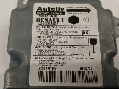 Second-hand car spare part airbag control unit for renault kangoo (f/kc0) alize oem iam references 600589600  8200098402