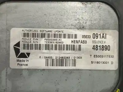 Second-hand car spare part ecu engine control for chrysler pt cruiser (pt_) 1.6 oem iam references p05033091ai 04453212482063 tes303182063