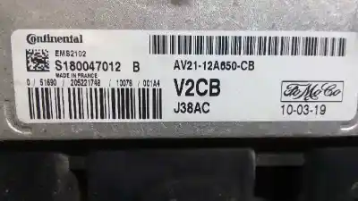 Second-hand car spare part ecu engine control for ford fiesta (cb1) ambiente oem iam references s180047012b  av2112a650cb