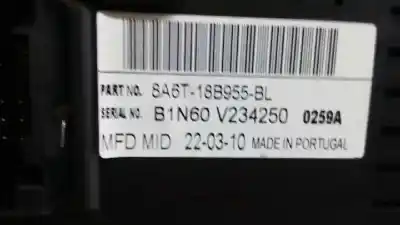 Second-hand car spare part multifunction display for ford fiesta (cb1) ambiente oem iam references 8a6t18b955bl  