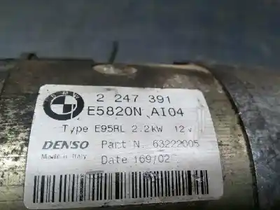Second-hand car spare part starter motor for bmw x5 (e53) 3.0d oem iam references 12412247391  63222005