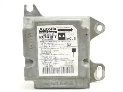 Second-hand car spare part airbag control unit for renault kangoo (f/kc0) alize oem iam references 8200381654 Second-hand car spare part airbag control unit for renault kangoo (f/kc0) alize oem iam references 8200381654