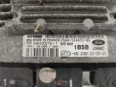 Second-hand car spare part ecu engine control for ford fiesta (cbk) ambiente oem iam references 2s6a12a650bg  05949228160949