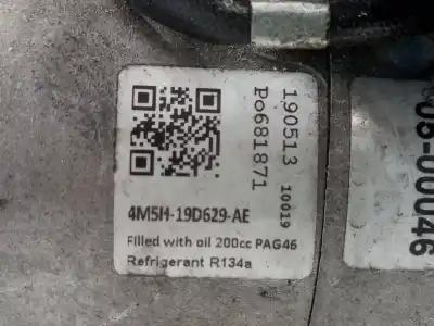 Second-hand car spare part air conditioning compressor for ford c-max (cb3) ghia oem iam references 4m5h19d629ae  