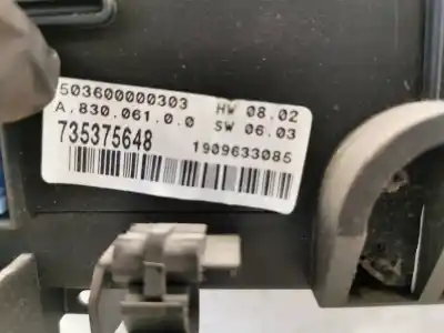 Pezzo di ricambio per auto di seconda mano controllo riscaldamento / aria condizionata per fiat stilo multi wagon (192_) 1.9 d multijet riferimenti oem iam 735375648 1909633085 503600000303