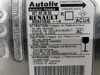 Автозапчастина б/у блок управління подушками безпеки для renault scenic ii grand emotion посилання на oem iam 8200412045a  607993800