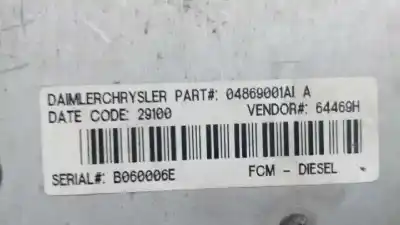 Recambio de automóvil de segunda mano de caja reles / fusibles para chrysler voyager (rg) 2.5 crd se grand voyager referencias oem iam 05102969ab  