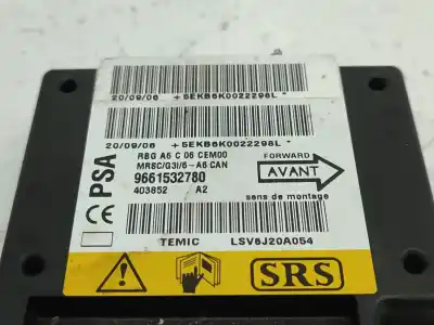 Peça sobressalente para automóvel em segunda mão centralina de airbag por citroen c2 vtr referências oem iam 9661532780  403852