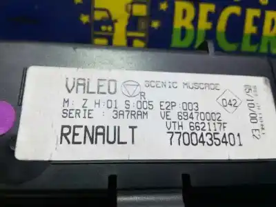 Second-hand car spare part heating / air conditioning control panel for renault scenic (ja..) 1.9 dci authentique oem iam references 7700435401  