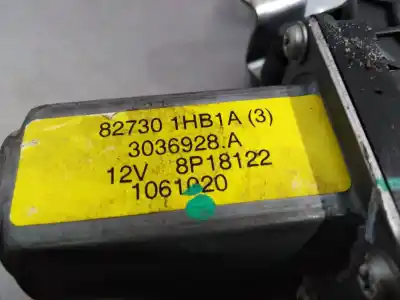 Second-hand car spare part passenger side right window regulator for nissan note acenta oem iam references 827301hb1a  