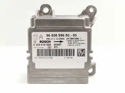 Peça sobressalente para automóvel em segunda mão centralina de airbag por peugeot 207 urban referências oem iam 9665699680