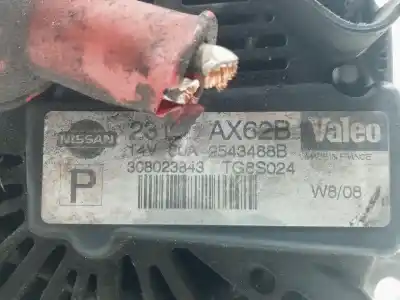 Second-hand car spare part alternator for nissan note (e11e) acenta oem iam references 2543488b  23100ax62b