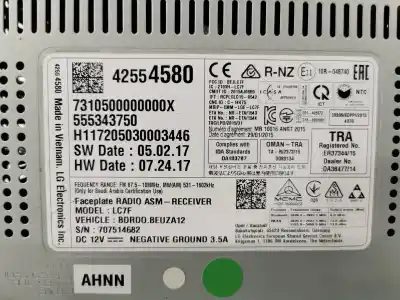 Second-hand car spare part audio system / radio cd for opel corsa e selective oem iam references 42554580  555343750