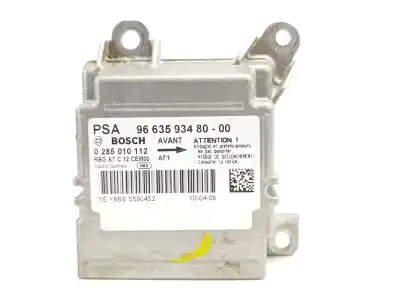 Peça sobressalente para automóvel em segunda mão centralina de airbag por peugeot 207 sport referências oem iam 9663593480