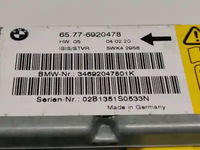 Peça sobressalente para automóvel em segunda mão sensor por bmw serie 7 (e65/e66) 745li referências oem iam 65776920478  5wk42956