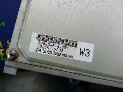 Gebrauchtes Autoersatzteil ecu-motorsteuergerät uce motorsteuergerät zum honda accord berlina (cg7-9/ch1-7) 1.8i ls (cg8) oem-iam-referenzen 37820pdag01  5221579202